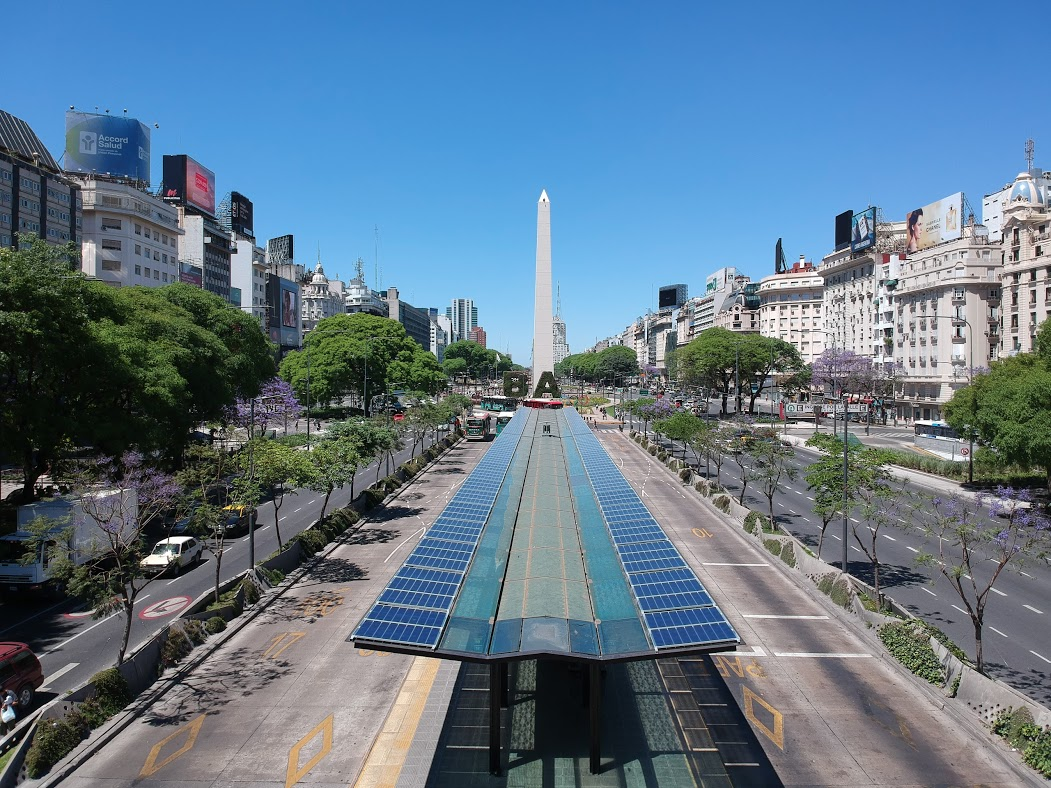 Metrobuses solares, 78 kWp, 2020 · Retiro, CABA